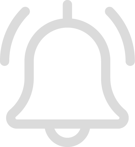 A bell icon on a transparent background.